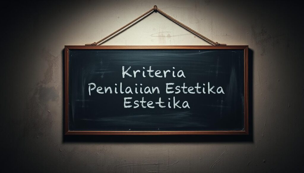 Kriteria Penilaian Estetika