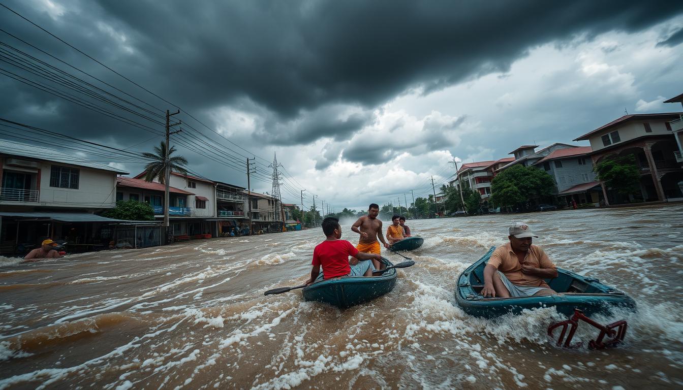 Sungai Deras: Banjir Melanda Kota, Warga Dievakuasi